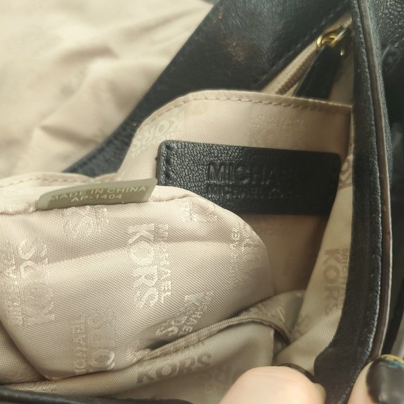 Michael Kors Womens Navy Leather Flap Front Inner Pockets Satchel Handbag Purse - Picture 6 of 15